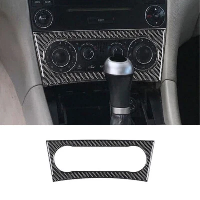 Cubierta de cuadro de control de aire acondicionado de fibra de carbono para Mercedes-Benz W203 2005-2007 Foto 1 de 4