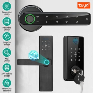 Serratura porta intelligente con tastiera WiFi con maniglia serratura porta ingresso senza chiave serratura porta digitale - Foto 1 di 16