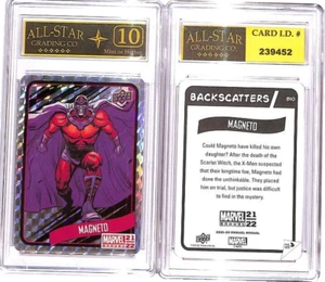 2021-22 Upper Deck Marvel Annual Backscatters Magneto #B10 #O - Imagen 1 de 1