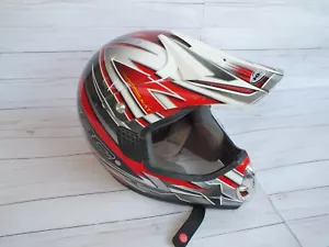 KBC TK-X5 KAT Red/Silver L 59-60 cm MOTORCYCLE Off-Road YOUTH Helmet - Foto 1 di 10