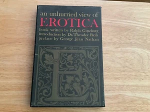 An Unhurried View of Erotica written by Ralph Ginzburg 1958 Hardcover/slipcase - Picture 1 of 2