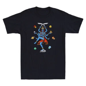 Kali Hindu Goddess Hinduism Deity God Spiritual Zen Yoga Vintage Men's T-Shirt - Picture 1 of 8
