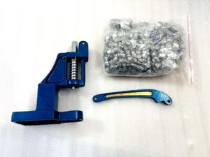 Fabric Heavy Button Maker Making Machine Kit +2 Dies (22/30 No)+2000 shells - Picture 1 of 11