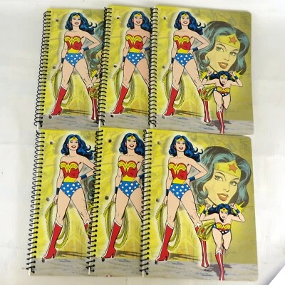 Lote De 6 Cuadernos Espirales Wonder Woman DC Comics 2007 NUEVO Foto 1 de 2