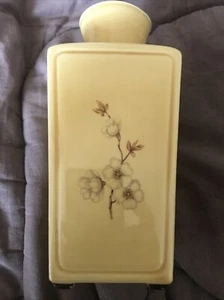 Hyalyn - USA - Floral - Vase - Apple -  Blossom - Gold Trim - 176 - 9”x4”x4” - Picture 1 of 7