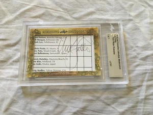Nick Faldo 2018 Leaf Masterpiece Cut Signature signed autographed card 1/1 JSA - Picture 1 of 2