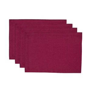 Solino Home Rectangle Linen Table Placemats 14 x 19" for Summer Dining - Diana - Picture 1 of 76