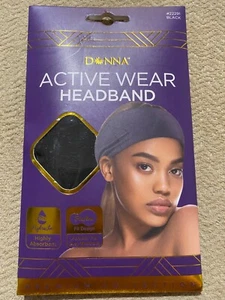 NIP Donna Active Wear Headband, Black, #22291 - Picture 1 of 2