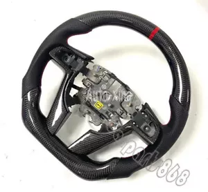 Carbon Fiber Flat Sport Perforated Steering Wheel For Pontiac G8 GT 2008 2009 - Picture 1 of 11
