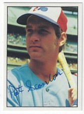 Autographed 1975 SSPC #332 PAT SCANLON Montreal Expos card w/COA