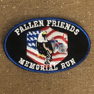Fallen Friends Memorial Run Patch - 3 1/2 Zoll x 2 1/4 Zoll - Biker Run - Bild 1 von 2