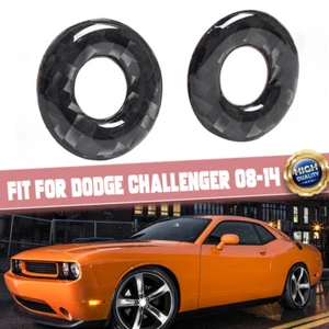 Para Dodge Challenger 2008~14 Perno de puerta Cerradura Pin Cubierta Interruptor Decoración Borde 2 piezas - Imagen 1 de 11
