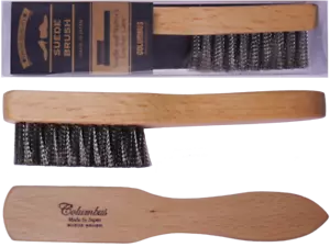 Suede & Nubuk STEELBRUSH COLUMBUS - MADE in JAPAN ultrafeine Stahlborsten - Bild 1 von 10