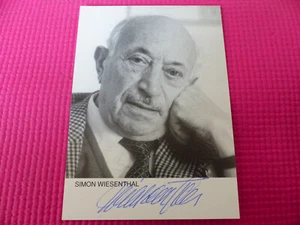 SIMON WIESENTHAL signed Autogramm signiert auf 10x15 cm Autogrammkarte - Bild 1 von 1