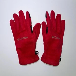 Columbia Fleece Gloves Size S Padded Red - Picture 1 of 5