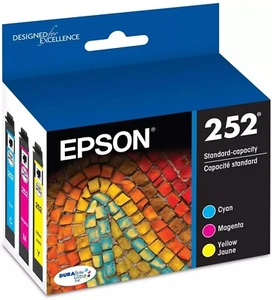 Cartucho de tinta Epson 252 TriColor caducidad 25/08 NUEVO/SELLADO ¡¡Envío gratuito!!! - Imagen 1 de 3