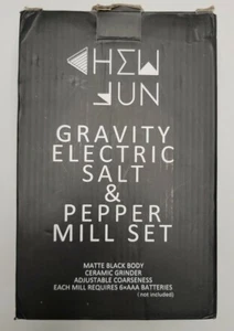Gravity Electric Salt And Pepper Grinder Set - Adjustable Coarseness Automatic . - Picture 1 of 3