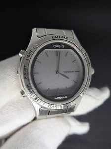 Casio Vintage Digital Watch JUNK 1706 ABX-640 TWINCEPT HOTBIZ DATABANK 90s RETRO - Picture 1 of 9