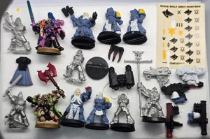 Warhammer 40k Assorted OOP Metal Space Wolves Long Fangs & Characters 2nd ed - Picture 1 of 3