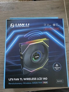 Lian Li UNI FAN TL LCD WIRELESS, ARGB - Reverse Blade, 140mm, schwarz - PC LÜFTER - Bild 1 von 2