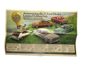 1977 Ford Cars L.A. Times Pickup Mustang Maverick Pinto Granada Vintage Auto USA - Picture 1 of 11