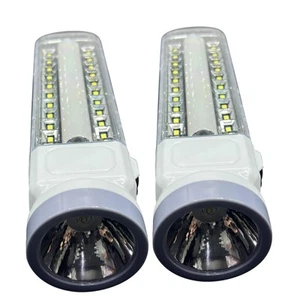Set of 2 LED Emergency Hand Light Powerful Light Charge Function in Battery, ... - Picture 1 of 3