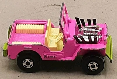 Винтажный 1971 Matchbox Lesney Superfast No. 2 Jeep Hot Rod розовый/зеленый - Англия - Изображение 1 из 3