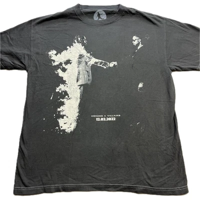 Camiseta Metro Boomin Official Heroes & Villains 2022 Tour Gris Mediana M Foto 1 de 4