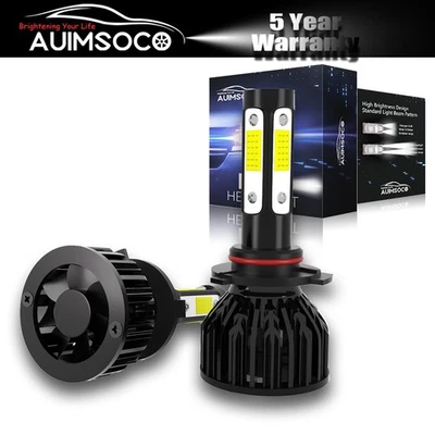 LED Headlight High Beam Bulbs White Kit 9005 2Pcs For Dodge Monaco 1990-1992 - Image 1 of 4