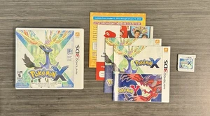 Pokemon X (Nintendo 3DS, 2013) CIB Completo Auténtico Funcionando - Buen Estado - Imagen 1 de 6