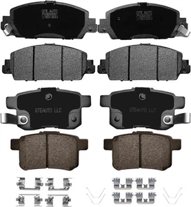 Pastillas de freno delanteras traseras para Honda Accord 2013-2017, juego de 8 pastillas de freno de cerámica - Imagen 1 de 8