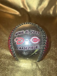 Arizona Diamondbacks - Cincinnati Reds MLB 2011 Opening Day Fotoball Baseball - Foto 1 di 5