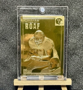 Tarjeta Danbury 2000 como nueva oro 22kt William Roaf New Orleans Saints #80 - Imagen 1 de 2