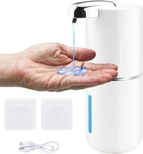 Dispenser Sapone Automatico, 380 ML Liquido Dispenser Sapone Bagno Con Sensore R - Foto 1 di 12