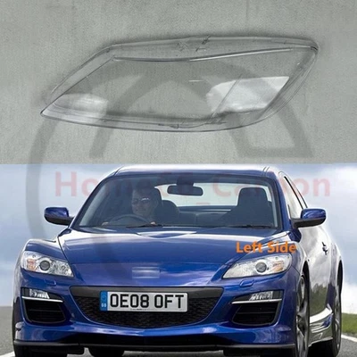 ✨Left Side Headlight Clear Lens Shell + Seal Glue For Mazda RX-8 2008-2010 - Изображение 1 из 4