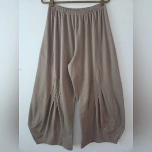 Pantalones Plisados Planet By Lauren G Tostados Cervatillo Pierna Ancha 3 XL (Bx2) - Imagen 1 de 8