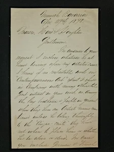 1878 Charles Gifford Dyer ALS signierter Brief München Künstler Karriere & Kunst Inhalt - Bild 1 von 3