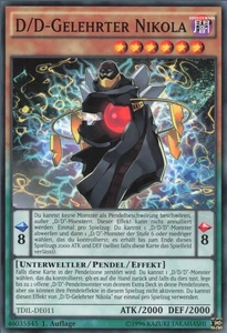 YuGiOh D/D-Gelehrter Nikola TDIL-DE011 Common NM 1st - Bild 1 von 2