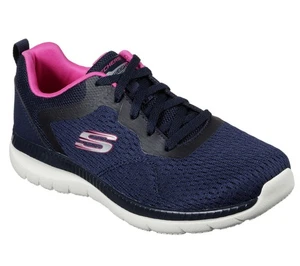 Skechers Bountiful Quick Path Mujer Azul Marino Informal Deportes Caminar Entrenadores - Imagen 1 de 5