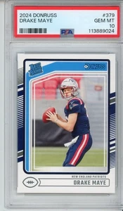 2024 Panini Donruss - Rated Rookie Drake Maye #379 (RC) PSA 10 - Picture 1 of 2