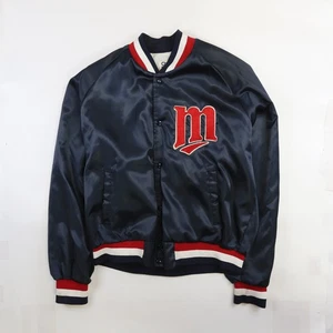 Chaqueta satinada vintage Minnesota Twins línea tiza talla XL MLB - Imagen 1 de 9