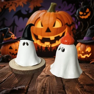 Halloween Incense Burner Ghost Pumpkin Wizard Decoration Ornaments Desktop Resin - Picture 1 of 22
