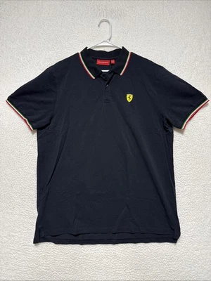 Polo vintage 00’s Ferrari con licencia oficial con cuello para hombre talla 2XL negro Foto 1 de 4