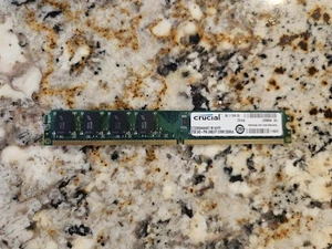 Crucial 1GB Non-ECC PC2-6400 800MHz DDR2 RAM CT12864AA800.M8VFE  2GB - Picture 1 of 2