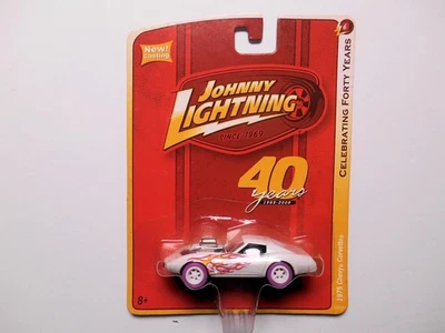 40 Aniversario 1975 Chevy Corvette Neumático Rosa Johnny White Lightning Strike Foto 1 de 3