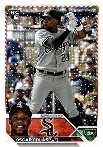 2023 Topps Holiday - Variación Oscar Colas #H179 (RC) - Imagen 1 de 3