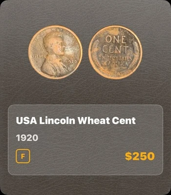 Bronze 1920’ Rare DD “Error “ Wheat Penny/VF Excellent Condition for Age! - Image 1 of 4