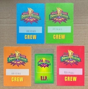 Mighty Morphine Power Rangers EN VIVO RARO pases adhesivos locales/funcionantes + VIP '95 - Imagen 1 de 1
