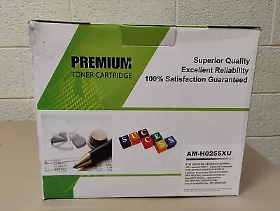 CE255X  HP  55X Compatible High Yield Toner Cartridge - Black - SEALED - Image 1 of 4