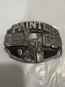 Vintage Painter Belt Buckle Metal Buckle Detailed 1988 V-50 - Picture 1 of 5
